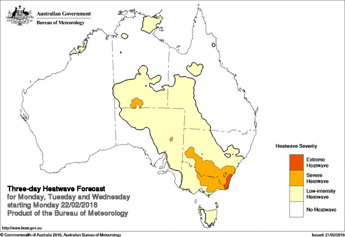 BOM Heatwave prediction service
