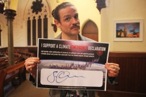 Reason Party candidate Shea Evans (Brunswick) has signed the climate emergency declaration