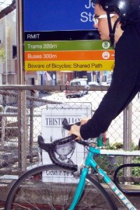 Upfield path at Brunswick station