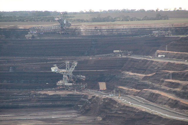 A LaTrobe valley brown coal pit.