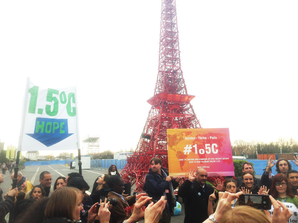 Civil Society -supports 1o5C target at COP21
