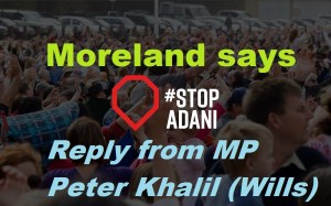 Moreland says Stop Adani 1 Reply